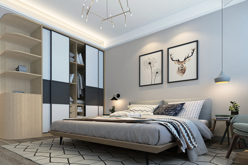 百色市大塘四巷東1-10號住宅樓北歐風格三居室裝修案例