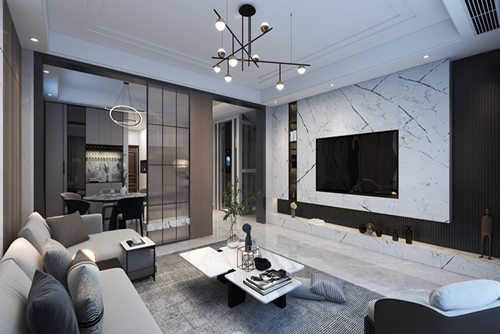 陽江市中集國際城現代風格別墅裝修案例