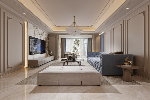 江門市春曉園現(xiàn)代簡約風格三居室裝修案例