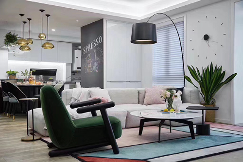 江門市保利大都會北歐風格三居室裝修案例