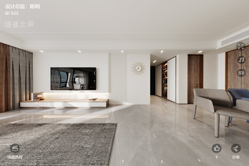 衢州市鳳凰盛世現代簡約風格三居室裝修案例