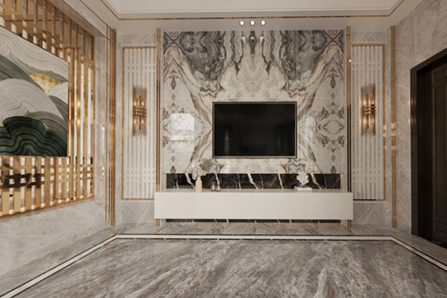 清遠市領(lǐng)秀瑞城歐式風(fēng)格別墅裝修案例