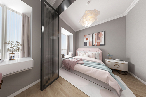 廣州市碧桂園城市花園現代簡約風格二居室裝修案例