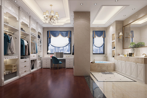 海口市現代花園歐式風格別墅裝修案例