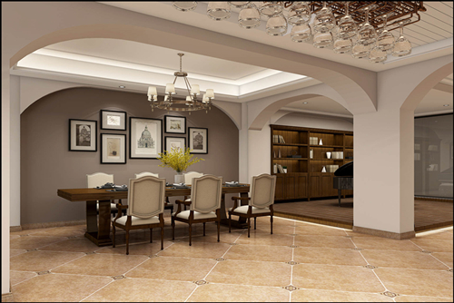 海口市南國(guó)威尼斯城別墅新中式風(fēng)格別墅裝修案例
