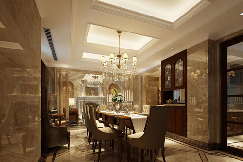 清遠市景源·公園壹號歐式風格別墅裝修案例