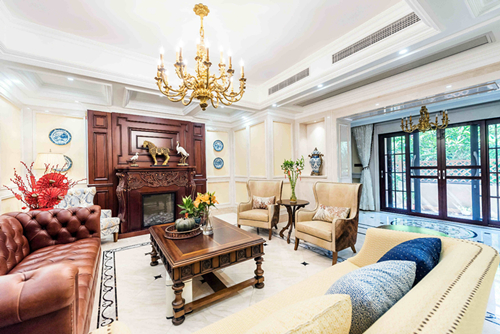 海口市南國威尼斯城美式風格別墅裝修案例