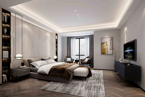 嘉興市龍光·西塘江南大境現代簡約風格復式裝修案例