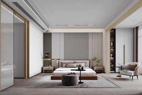 海口市昌茂翰林西苑輕奢風格平層裝修案例