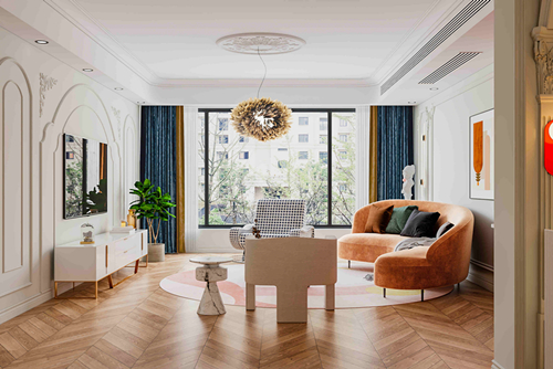 淮安市東方佳苑現(xiàn)代風格三居室裝修案例