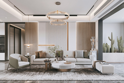 江門市五邑碧桂園現代風格三居室裝修案例