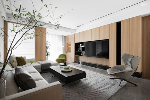 江門市恩平繁星小鎮現代風格三居室裝修案例