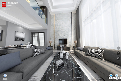 清遠市海潤怡景嘉園現代簡約風格別墅裝修案例