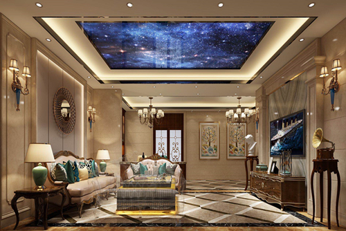 清遠市領(lǐng)秀瑞城歐式風(fēng)格別墅裝修案例