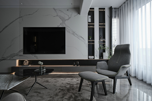 中山市紫園現(xiàn)代簡約風(fēng)格三居室裝修案例