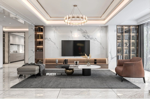 汕頭市蓬海公館輕奢風格復式裝修案例