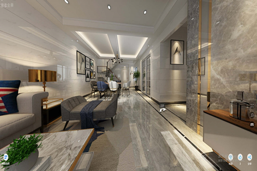 廣州市陽光城麗景灣輕奢風格復式裝修案例