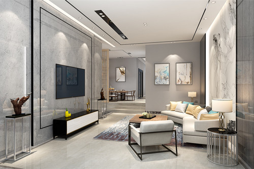 中山市逸豐華庭新中式風格別墅裝修案例