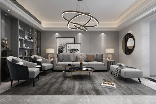 汕頭市海悅城市廣場現代簡約風格四居室裝修案例