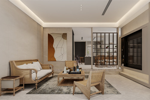海口市綠城桃李春風(fēng)現(xiàn)代簡(jiǎn)約風(fēng)格別墅裝修案例