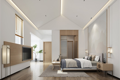 海口市和泓海棠府現(xiàn)代簡約風格三居室裝修案例