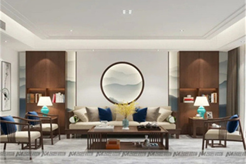 潮州市庵埠冠園新中式風格五居室裝修案例