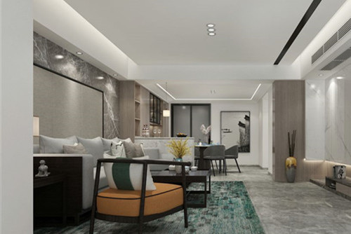 潮州市百合園現代簡約風格四居室裝修案例