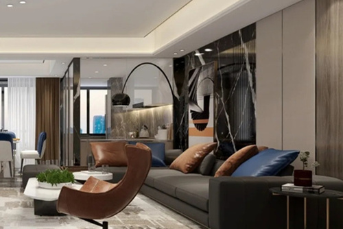 潮州市庵埠冠園現(xiàn)代簡約風格四居室裝修案例