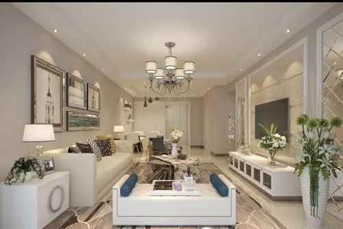 貴港市廣匯東湖城現(xiàn)代簡約風(fēng)格三居室裝修案例